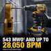 DeWalt DCK203P2 20V MAX 2-Tool Hammer Drill/Impact Combo Kit with Batteries and Charger - 6