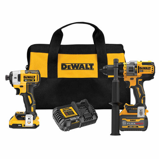 DeWalt DCK2100D1T1 Flexvolt Advantage 20V Max Cordless Combo Kit Hammer Drill/Impact