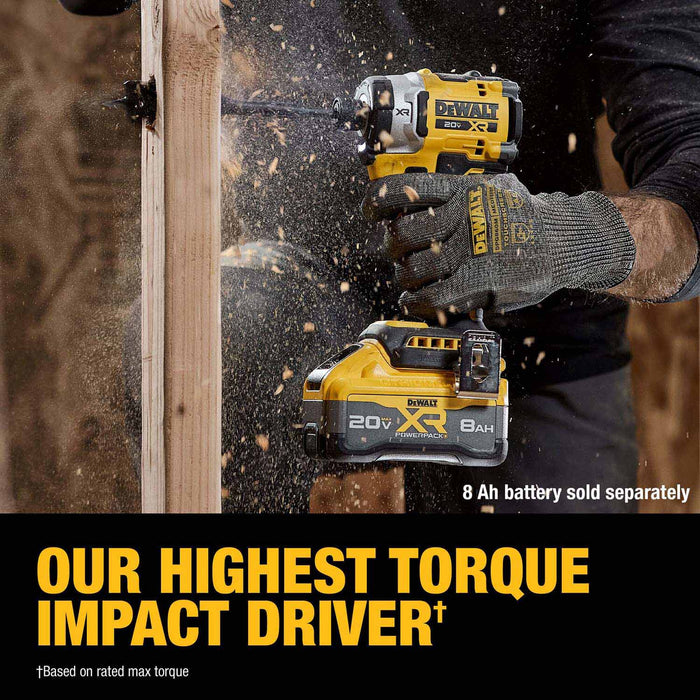DeWalt DCK251E1QQ1 20V MAX Brushless 2-Tool Combo Kit with XR Batteries - 8