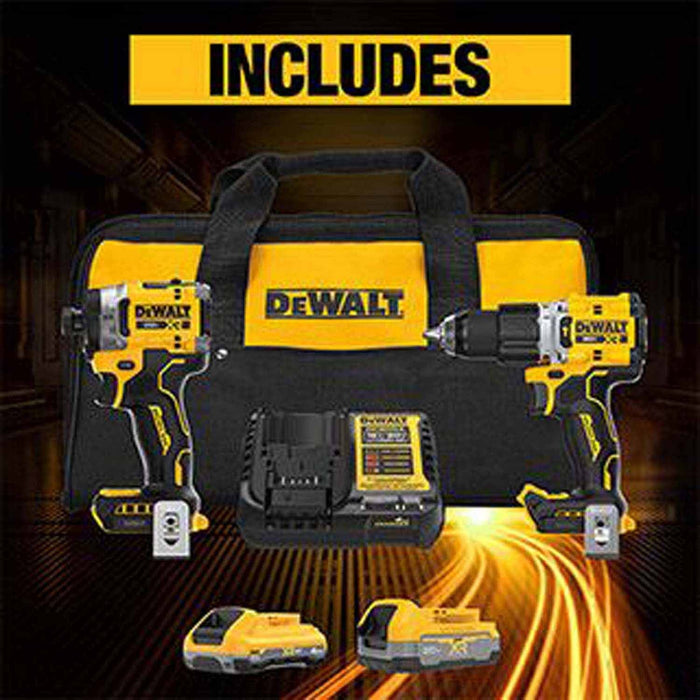 DeWalt DCK251E1QQ1 20V MAX Brushless 2-Tool Combo Kit with XR Batteries - 11