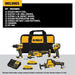 DeWalt DCK486D2 ATOMIC 20-Volt Lithium-Ion Cordless Brushless Combo Kit (4-Tool) with (2) 2.0Ah Batteries, Charger and Bag - 3