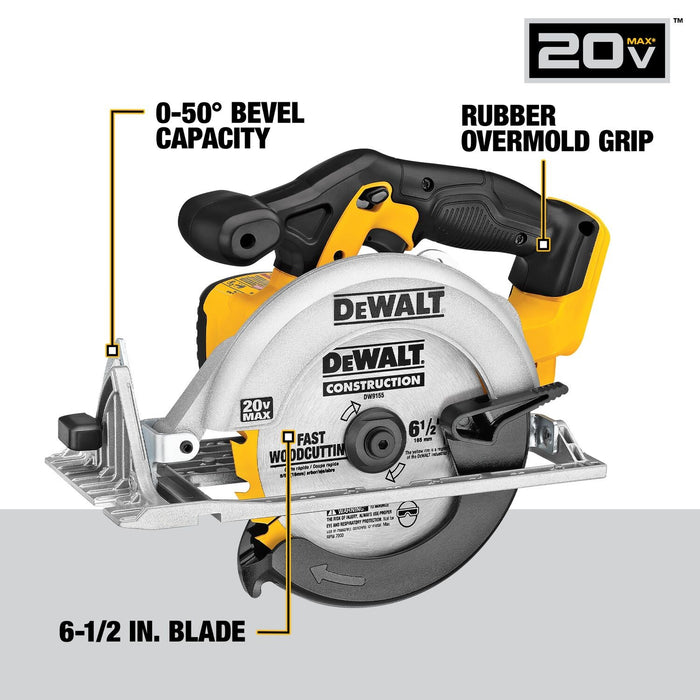 DeWalt DCK540D1 20V MAX 5-Tool Cordless Combo Kit with Battery and Charger (2Ah Battery) - 5