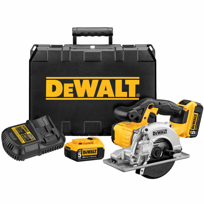 DeWalt DCS373P2  5-1/2" 20V Max* Metal Cutting Circular Saw Kit (5.0 Ah) 20mm Arbor