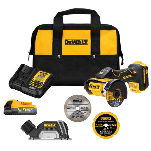 DEWALT DCS438E1 20V MAX XR® Brushless Cordless 3-in Cut-Off Tool Kit With DEWALT POWERSTACK™ Compact Battery