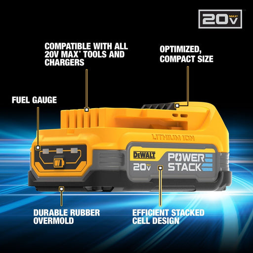 DEWALT DCS438E1 20V MAX XR® Brushless Cordless 3-in Cut-Off Tool Kit With DEWALT POWERSTACK™ Compact Battery - 2