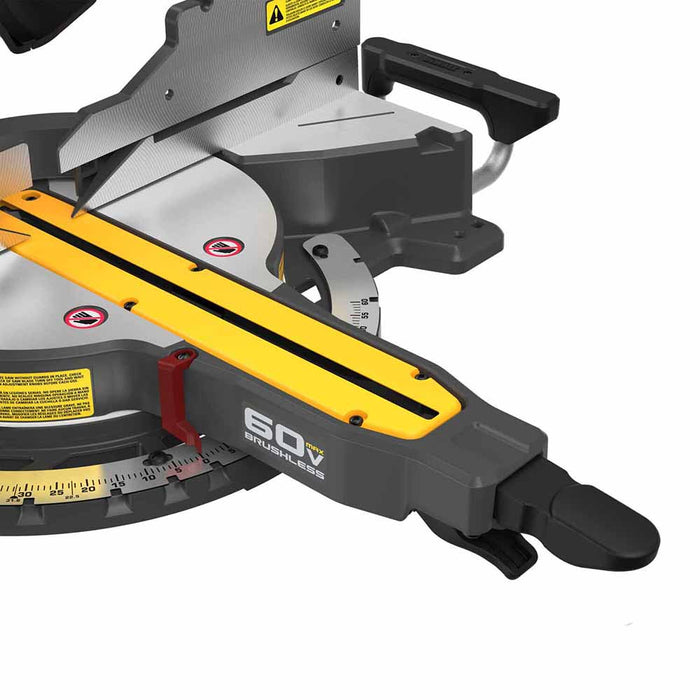 DeWalt DCS781B 60V MAX Brushless Cordless 12 in. Double Bevel Sliding Miter Saw (Tool Only) - 12