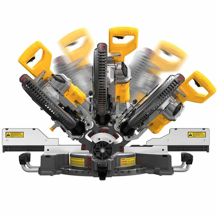 DeWalt DCS781B 60V MAX Brushless Cordless 12 in. Double Bevel Sliding Miter Saw (Tool Only) - 14