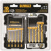 DeWalt DD5160 10-Piece Titanium Nitride Coating Impact Ready Wood and Metal Drill Bit Set 1/8" - 3/8" - 2