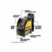 DeWalt DW088CG Green Cross Line Laser (DW088CG-QU) - 5