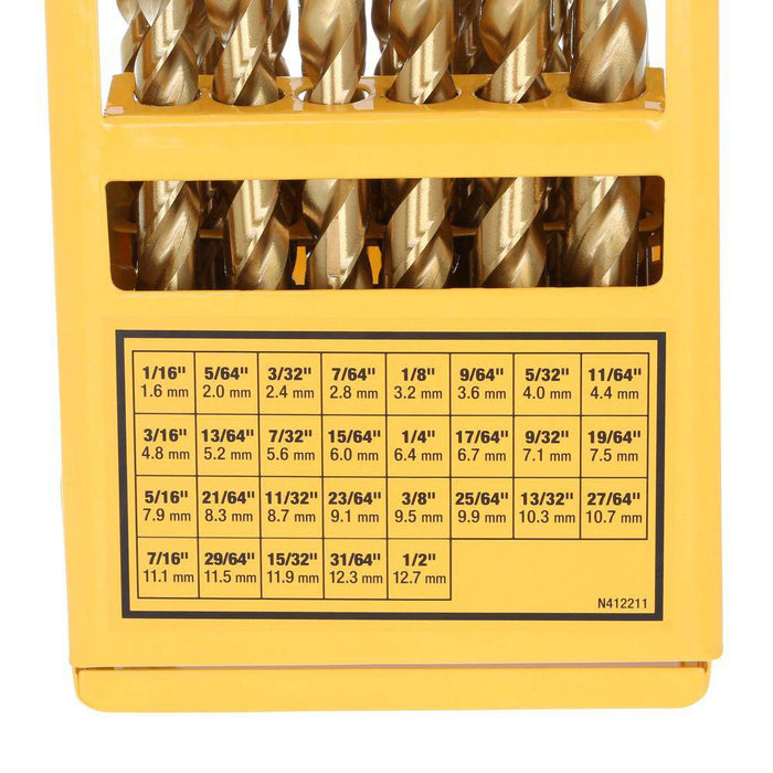 DeWalt DW1369 29-Piece Titanium Nitride Coating Pilot Point Drill Bit Set - 3