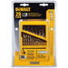 DeWalt DW1369 29-Piece Titanium Nitride Coating Pilot Point Drill Bit Set - 5