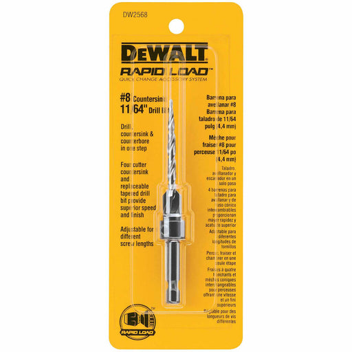 DeWalt DW2568 #8 Countersink with 11/64" Drill Bit - 2