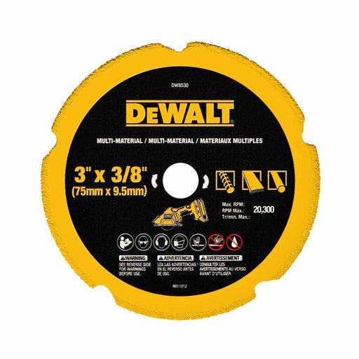 DeWalt DW8530 3 in. Diamond Multi-Material Blade