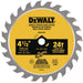 DeWalt DWA412TCT 4-1/2" 24 T Carbide Wood Cutting Circular Saw Blade