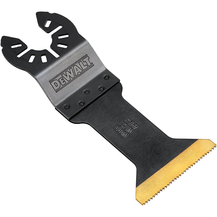 DeWalt DWA4204B Wide Titanium Nitride Coating Wood with Nails Universal Oscillating Tool Blade - 10 Pack