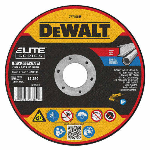 DeWalt DWA8952F Elite Series5 x .045 x 7/8 XP T1 Cutting