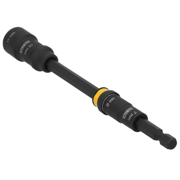 DeWalt DWADENDEXT-2MM 7mm & 8mm Socket, 10mm & 13mm Socket, with 6" Extension - 4