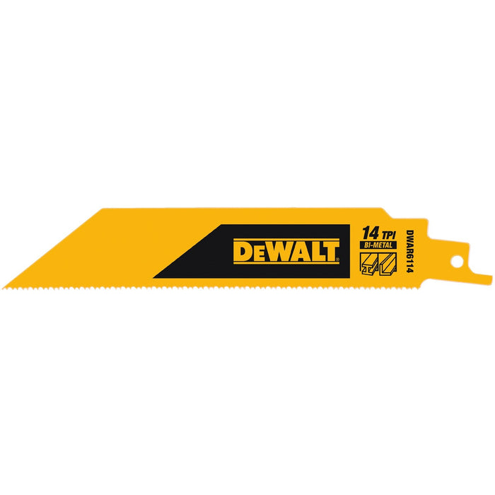 DeWalt DWAR6114N25 6" 14TPI 1" Recip Saw Blade