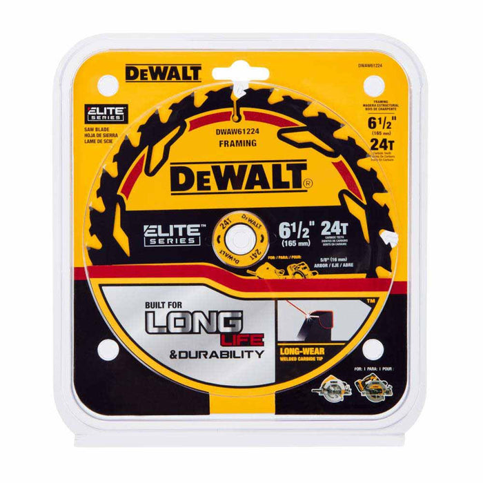 DeWalt DWAW61224 6-1/2" 24T Elite Series Saw Blade - 3