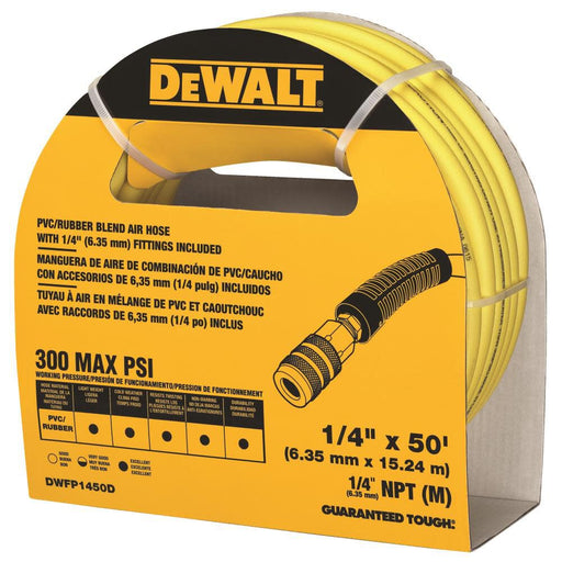 DeWalt DWFP1450D 1/4" X 50' Premium Hybrid Polymer Blend Air Hose - 2