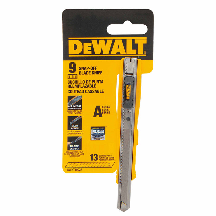 DeWalt DWHT10037 9mm Single Blade Snap-Off Knife - 3