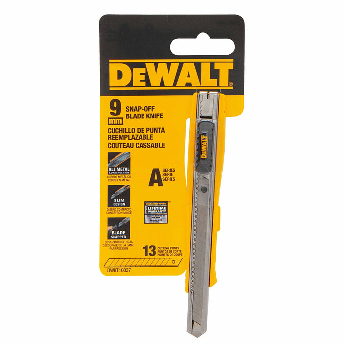 DeWalt DWHT10037 9mm Single Blade Snap-Off Knife - 3