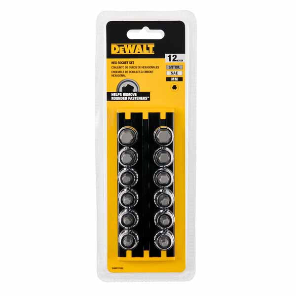 DeWalt DWMT17002 12 pc. 3/8" DR MM HEX SOCKET SET