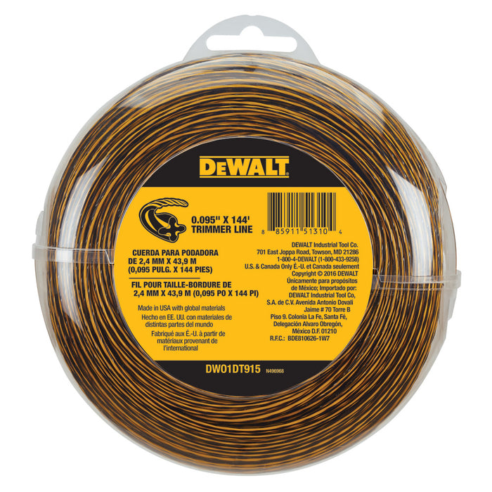 DeWalt DWO1DT915 144-ft Spool 0.095-in Trimmer Line