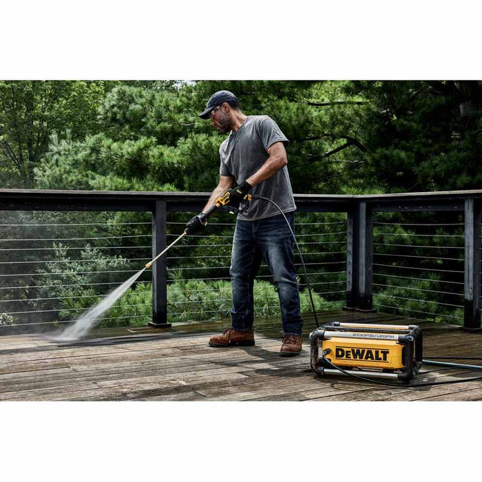 2,100 MAX PSI 1.2 GPM 13 Amp Electric Jobsite Cold Water Pressure Washer - 8