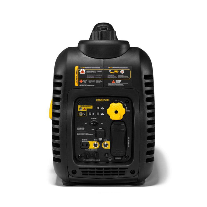 DeWalt PMC172200 DXGNI2200 2,200 Watt Gasoline Inverter Generator w/ Carbon Monoxide Detection - 2