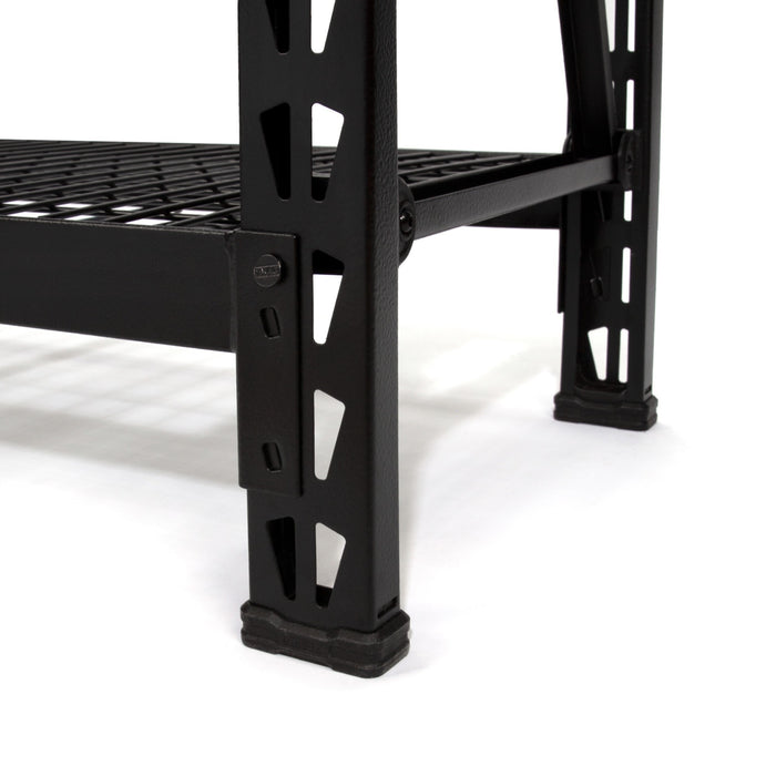 DeWalt 41659 DXST4500BLK-W 4-Foot Tall, Black Frame 3 Shelf Steel Wire Deck Industrial Storage Rack - 4