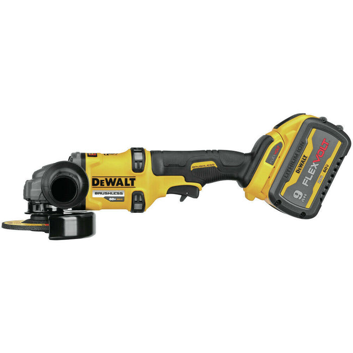 DeWalt DCG418X2 60V 4.5"-6" FLEXVOLT 60V MAX Brushless Lithium-Ion 4-1/2" 6" Cordless Grinder Kit /w Kickback Brake and 9 Ah Batteries - 3