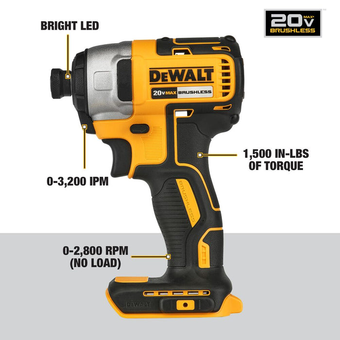 DeWalt DCK675D2 20V MAX* Brushless Cordless 6-Tool Combo Kit - 6