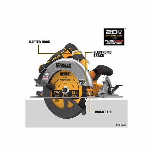 DeWalt DCS573B 20V MAX FLEXVOLT 7-1/4" Circular Saw - 2