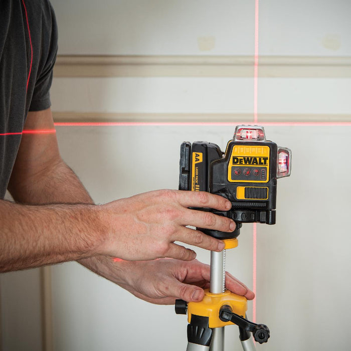 DeWalt DW089LR 12V 3 x 360 Degree Red Line Laser - 3