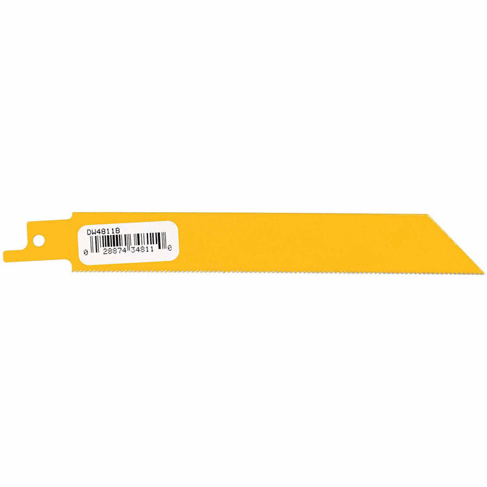 DeWalt DW4813 6" 24 TPI Straight Back Bi-Metal Reciprocating Saw Blade, Metal Cutting(5 pack) - 3