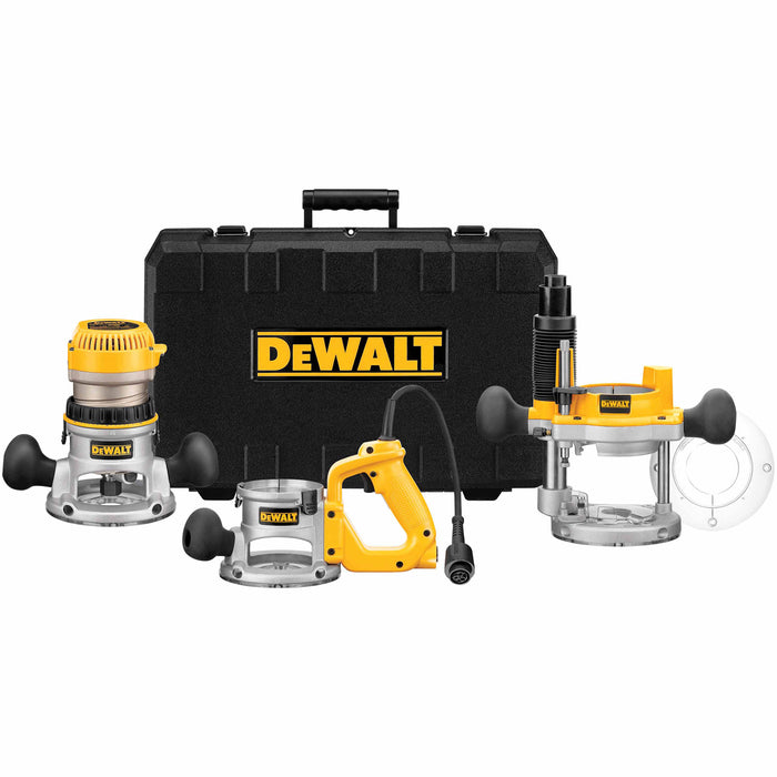 DeWalt DW618B3 2-1/4 HP Heavy-Duty Three Base Router Kit