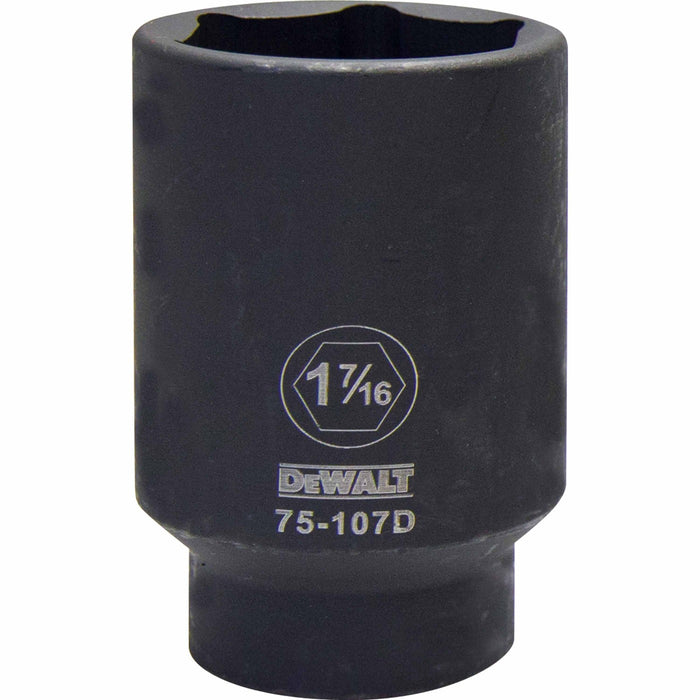 Dewalt DWMT75107OSP Mechanics 6 Point 1/2" Drive Deep Impact Socket 1-7/16" SAE