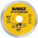 DeWalt DW4765 4-1/2" x .060" Porclean Tile Blade Wet