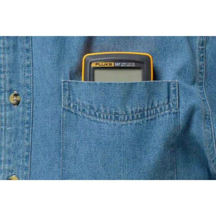 Fluke 4367953 FLUKE-107 ESP Palm Size Digital Multimeter, CAT III, 600 V - 4