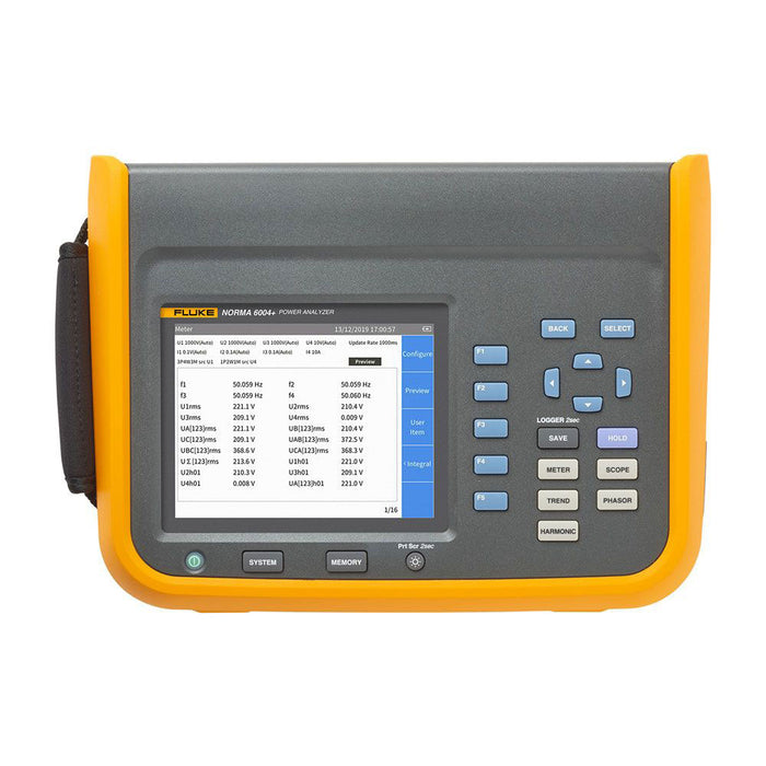 Fluke 5125211 NORMA 6004+ Portable Power Analyzer with Speed & Torque, Four-Channel - 2