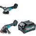 Makita GAG01Z 40V max XGT 4-1/2" / 5" Angle Grinder W/ GAG13Z 4-1/2" and BL4040 4.0Ah Battery