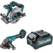 Makita GAG01Z 4-1/2" / 5" Angle Grinder W/ GSH05Z 6-1/2" Circular Saw and BL4040 4.0Ah Battery