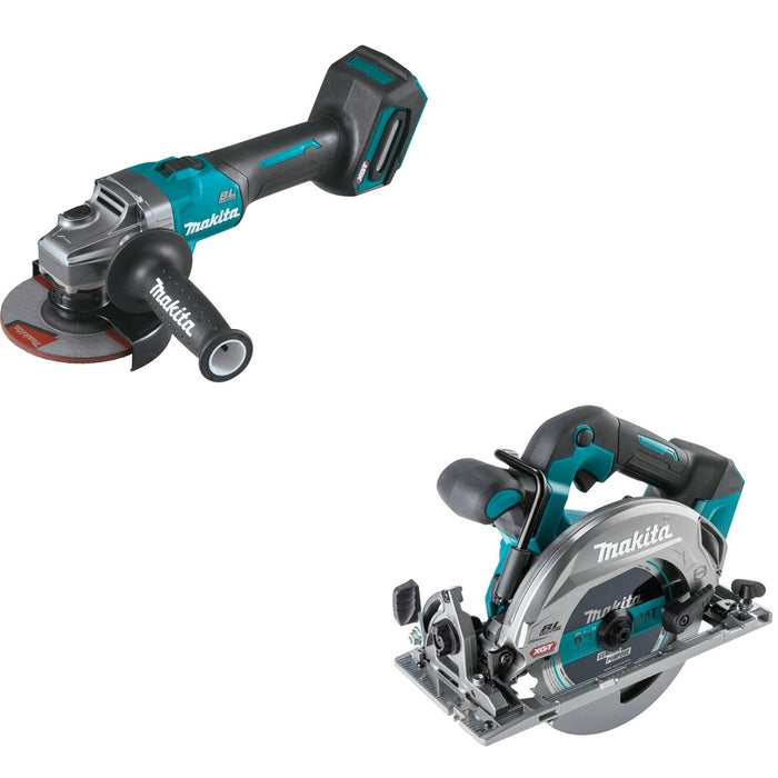 Makita GAG01Z 40V max XGT 4-1/2" / 5" Angle Grinder, Tool Only W/ GSH05Z 6-1/2" Circular Saw