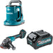 Makita GAG01Z 4-1/2" W/ GTK01Z 40V max XGT Hot Water Kettle, Tool Only and BL4040 4.0Ah Battery