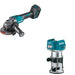 Makita GAG01Z 4-1/2" / 5" Angle Grinder W/ GTR01Z 40V max XGT Brushless Cordless Compact Router