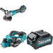 Makita GAG06Z Angle Grinder Kit W/ GPK01Z Planer and FREE BL4040 Battery