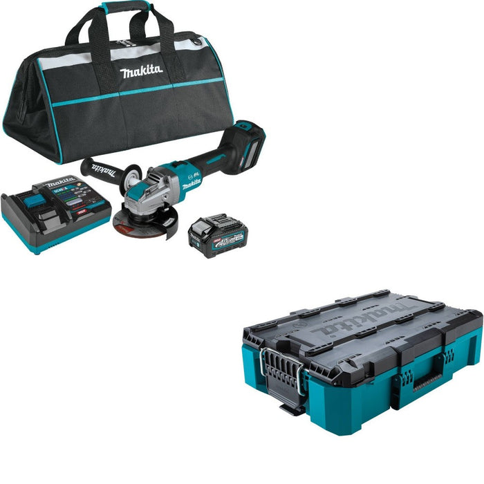 Makita GAG11M1 XGT Angle Grinder Kit W/ FREE MAKTRAK Medium Tool Box