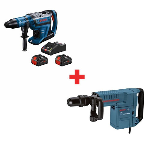 Bosch GBH18V-45CK24 18V Rotary Hammer Kit W/ FREE 11316EVS Demolition Hammer