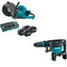 Makita GEC01PL4 80V Power Cutter Kit W/ FREE GMH02Z 28 lb SDS-MAX Demo Hammer